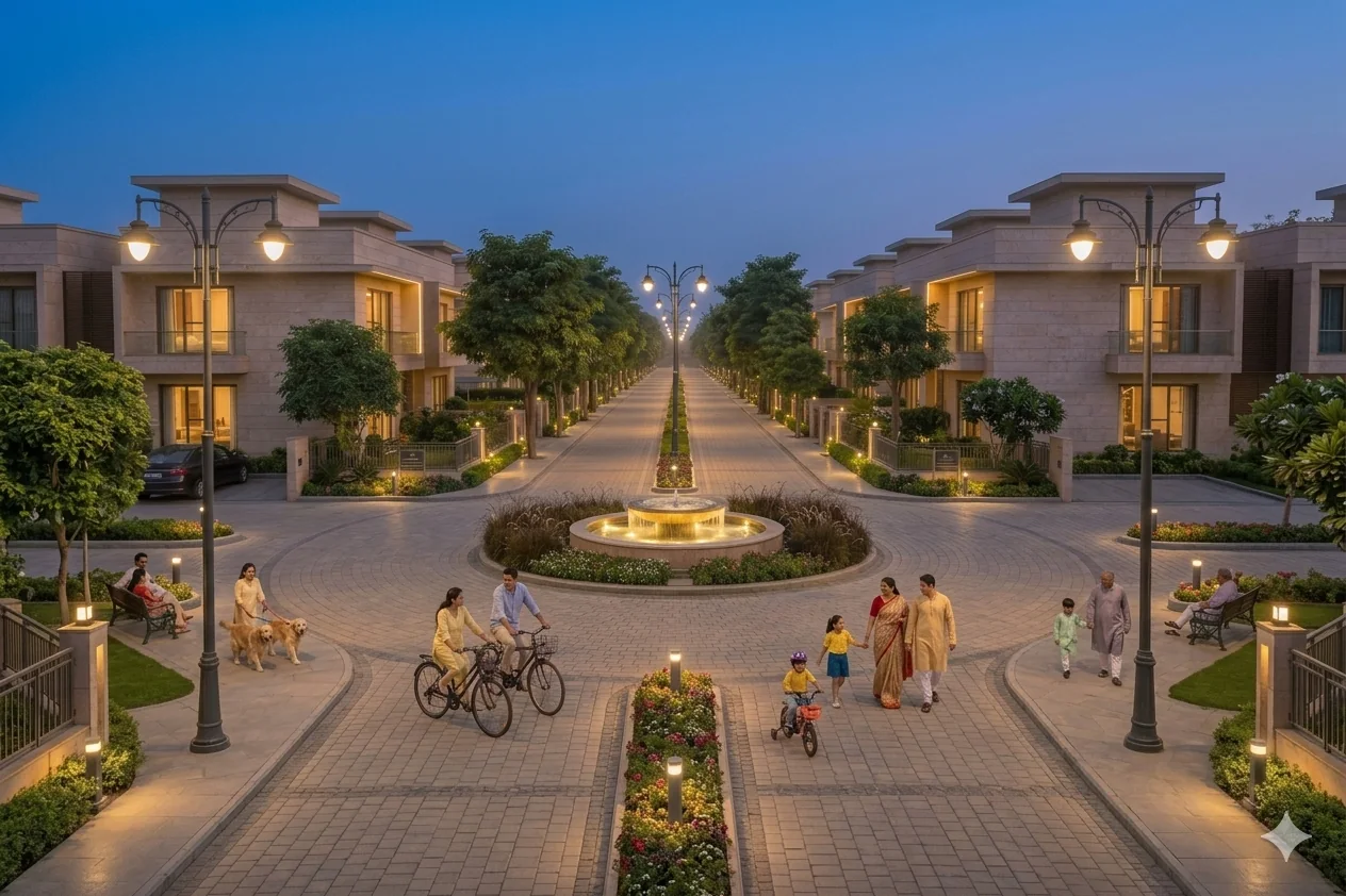 Illustrative residential neighbourhood